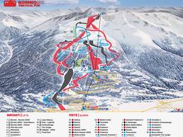 Mappa delle piste Bormio - Cima Bianca