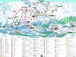 Mappa delle piste St. Moritz - Corviglia