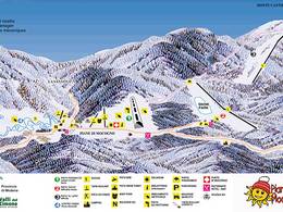 Mappa delle piste Piane di Mocogno