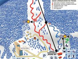 Mappa delle piste Bystre - Baligród