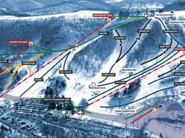 Mappa delle piste Mt. La Crosse