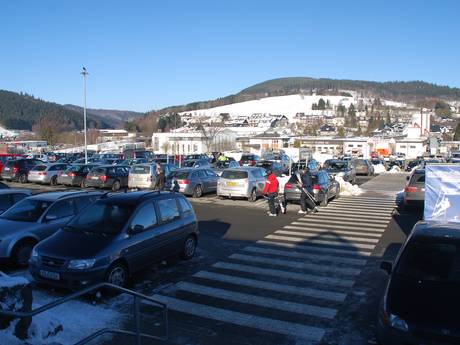 Rothaargebirge: Accesso nei comprensori sciistici e parcheggio – Accesso, parcheggi Willingen - Ettelsberg