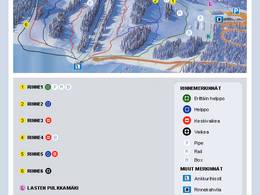 Mappa delle piste Ruokolahti