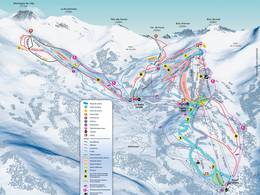 Mappa delle piste Super Sauze