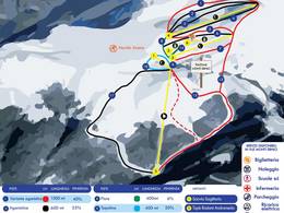 Mappa delle piste Campo Catino