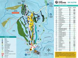 Mappa delle piste Mont Edouard - L'Anse-Saint-Jean