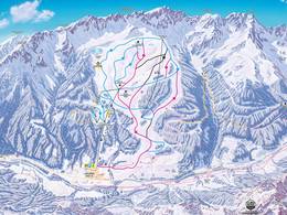 Mappa delle piste Ladurns