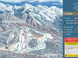 Mappa delle piste Fairmont Hot Springs