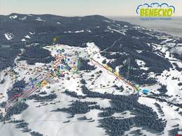 Mappa delle piste Benecko