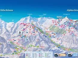 Mappa delle piste Ski Juwel Alpbachtal Wildschönau