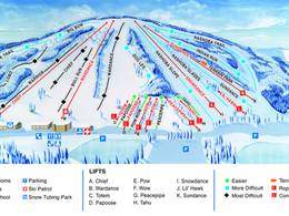 Mappa delle piste Nashoba Valley