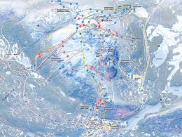 Mappa delle piste Levi