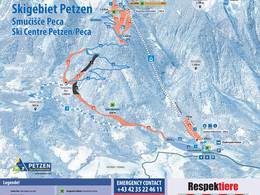 Mappa delle piste Petzen - Feistritz ob Bleiburg