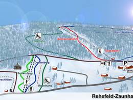 Mappa delle piste Rehefeld-Zaunhaus