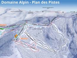 Mappa delle piste Ballon d'Alsace