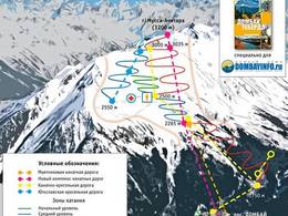 Mappa delle piste Dombaj