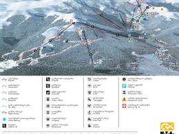 Mappa delle piste Bakuriani