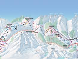 Mappa delle piste Andermatt/Oberalp/Sedrun