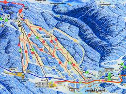 Mappa delle piste Černá hora - Janské Lázně