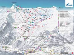 Mappa delle piste Kitzsteinhorn/Maiskogel - Kaprun