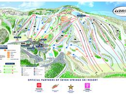 Mappa delle piste Seven Springs