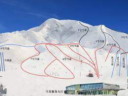 Mappa delle piste Jiangjun Shan