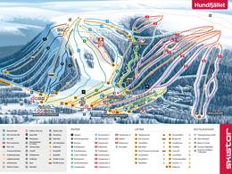 Mappa delle piste Tandådalen/Hundfjället (Sälen)