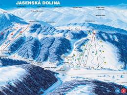 Mappa delle piste Jasenská Dolina - Belá-Dulice