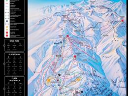 Mappa delle piste Valle Nevado