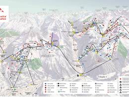 Mappa delle piste Lifinar - Partenen