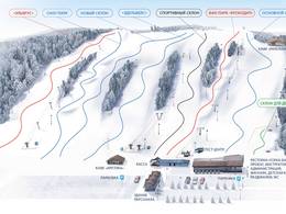 Mappa delle piste Snegny