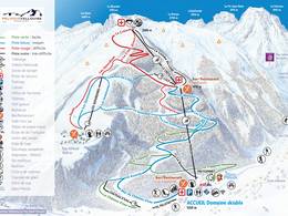 Mappa delle piste Pelvoux/Vallouise