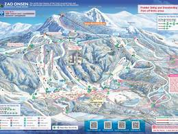 Mappa delle piste Zao Onsen