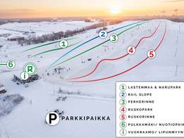 Mappa delle piste Ruskotunturi