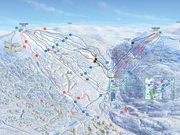 Mappa delle piste Saariselkä