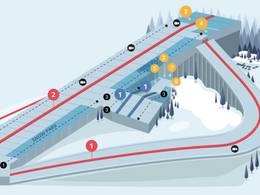 Mappa delle piste Snow Arena - Druskininkai