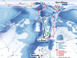 Mappa delle piste La Berra - La Roche