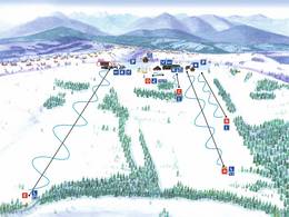 Mappa delle piste Rusiń-Ski - Bukowina Tatrzańska