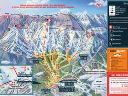 Mappa delle piste Bridger Bowl - Bozeman