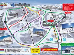 Mappa delle piste Kurobushi Kogen Snow Park Jangle Jungle