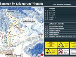 Mappa delle piste Skizentrum Pfronten