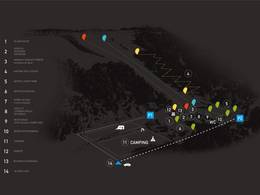 Mappa delle piste Vaňkův Kopec