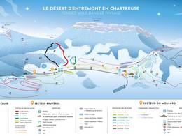 Mappa delle piste Le Désert d'Entremont