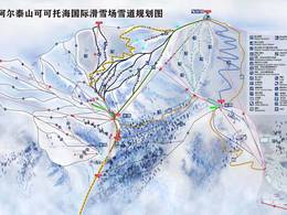 Mappa delle piste Koktokay