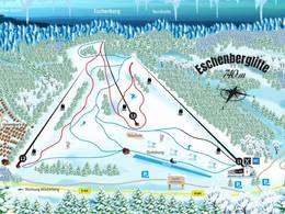 Mappa delle piste Eschenberg - Niedersfeld