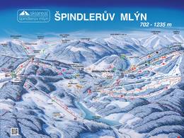 Mappa delle piste Špindlerův Mlýn