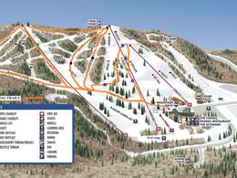 Mappa delle piste Pine Mountain