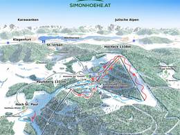 Mappa delle piste Simonhöhe - St. Urban