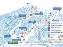 Mappa delle piste Pilsko - Korbielów