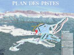 Mappa delle piste Col de Marcieu - Saint Bernard du Touvet